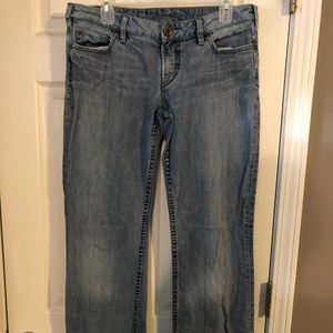 Women’s silver jeans